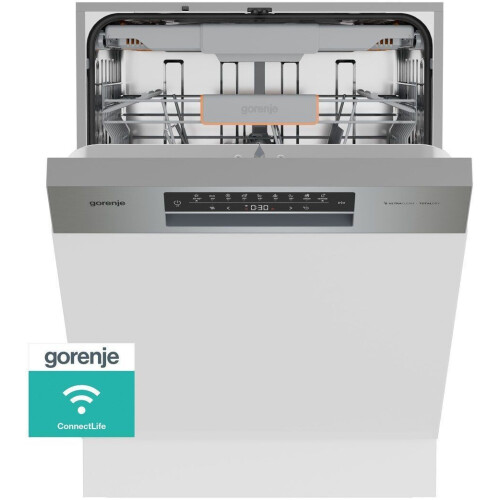 Gorenje GI673B90X - Half geïntegreerde vaatwasser - 16 couverts - RVS
