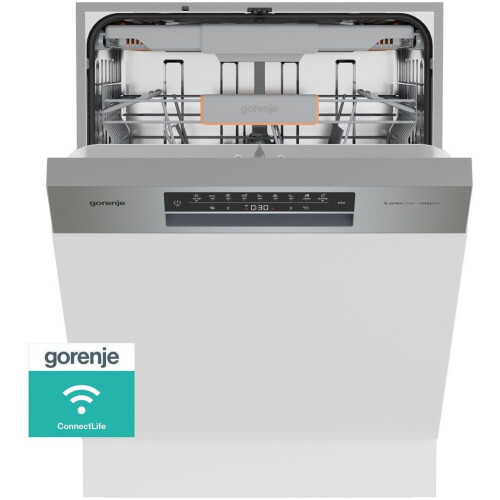 GORENJE GI673C90X - Half geïntegreerde vaatwasser - 16 couverts - RVS afwerkingsrand Tweedehands