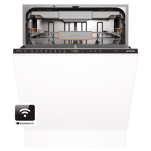 GORENJE GV673C65 - Volledig geïntegreerde vaatwasser - 16 couverts - 41 dB - 7 programma's - Automatische deuropening - Inverter PowerDrive motor - Hoogte 81,6 cm (verstelbaar) - Breedte 59,8 cm - Diepte 55,5 cm