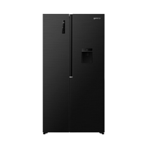 Gorenje NRS917E41BXWD - Amerikaanse Koelkast - 541L - NoFrost Plus - Waterdispenser - Zwart RVS Tweedehands
