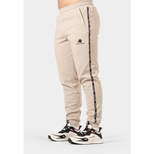 Gorilla Wear Harvey Trainingsbroek - Beige - M Tweedehands