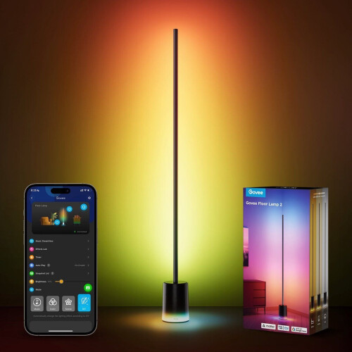 Govee Floor Lamp 2 - Vloerlamp - Wi-Fi LED RGBICWW - Multi-color