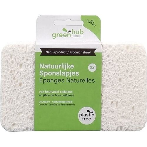 Greenhub Natuurlijke Sponslapjes Plasticvrij Tweedehands