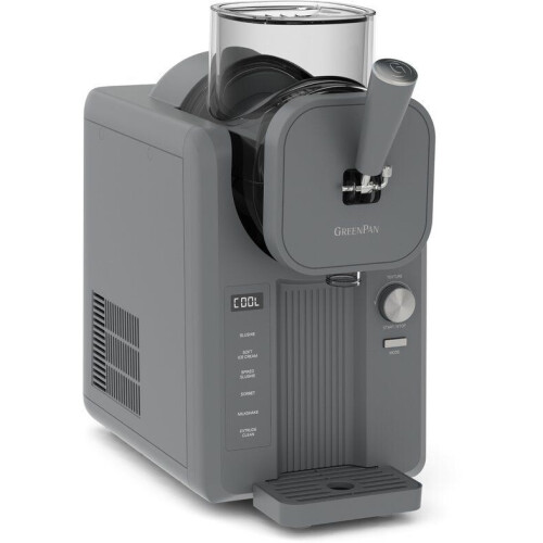GreenPan FROST - Zelfvriezende Ijsmachine - 1.8L - Klaar in 30 Min - 6 Standen & 7 Texturen - Grijs