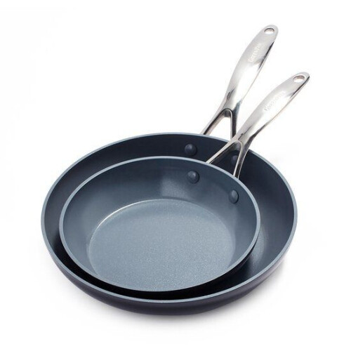 GreenPan Valencia Pro - Koekenpannenset 2-delig - PFAS-vrije antikleeflaag - Grijs Tweedehands