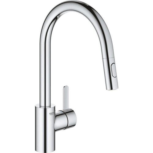 GROHE Eurosmart Cosmopolitan - Keukenkraan - Hoge uitloop - 360° draaibereik - Uittrekbare handdouche - Chroom
