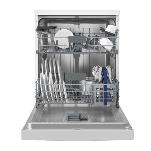 Grundig Gnfp3450w - Vrijstaande Vaatwasser - 60 Cm - 14 Couverts - Uitgestelde Start - 48 Db - Energieklasse E | Nieuw (outlet)