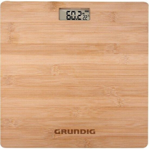 Grundig Personenweegschaal - Digitale Weegschaal - Tot 180KG - Bamboe