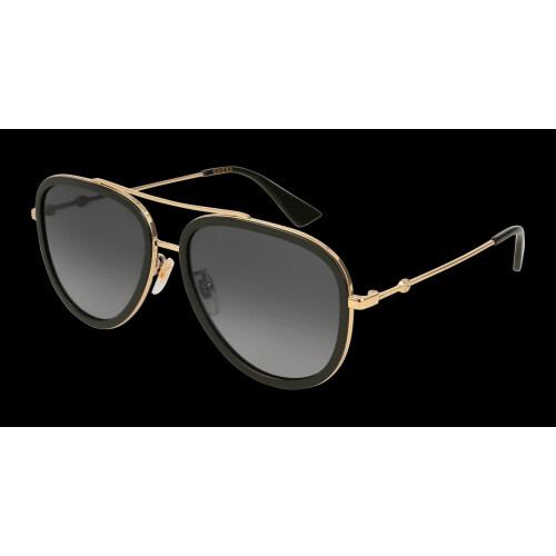 Gucci GG0062S-011 - Dameszonnebril - Gepolariseerd - Goud - Maat 57