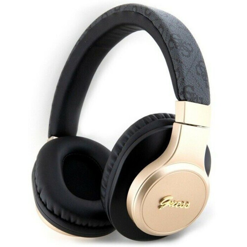 Guess 4G Script Logo - Over-Ear Bluetooth Koptelefoon - Bluetooth 5.3 32u batterijduur - Goud Zwart Tweedehands