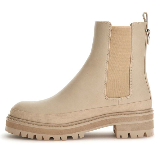 Guess Babala - Dames Enkellaars - Leer - Cream - Maat 38 Tweedehands