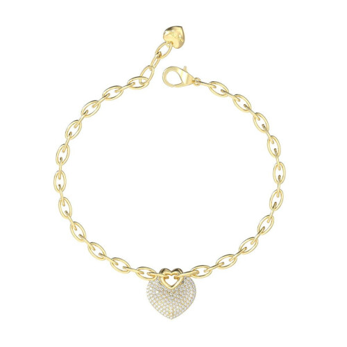 GUESS Crazy In Love - Armband - Hart hanger - Yellow Gold (goudkleurig) Tweedehands