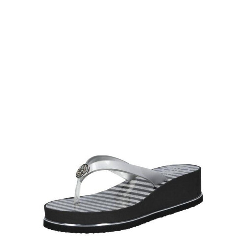GUESS Enzy - Dames Slippers - Plateauslipper - Zilver - Maat 39 Tweedehands