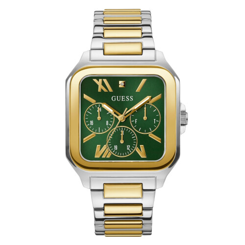 Guess GW0631G1 - Horloge - Dag datum 24-uuraanduiding - Donkergroen 42 mm Tweedehands