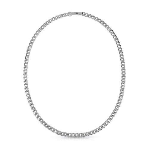 Guess MY CHAINS - Heren Ketting - Staal - Zilverkleurig - 53 cm