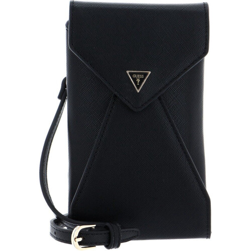 Guess Portemonnee Dames - Kunstleer - Saffiano-patroon - Zwart