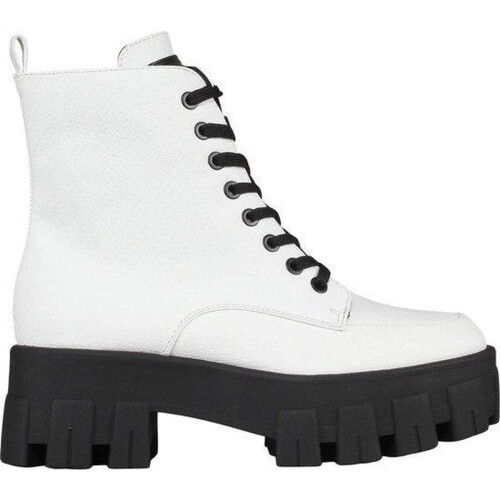 Guess Vesna - Veterboots - Plateauzool 6 cm - Wit