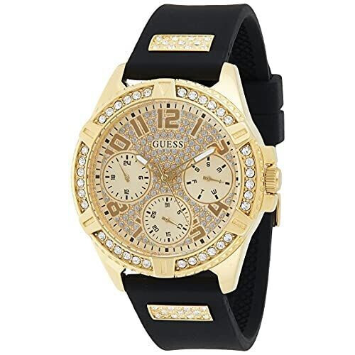 GUESS W1160L1 - Dames horloge - RVS - 40 mm - Zwart Tweedehands