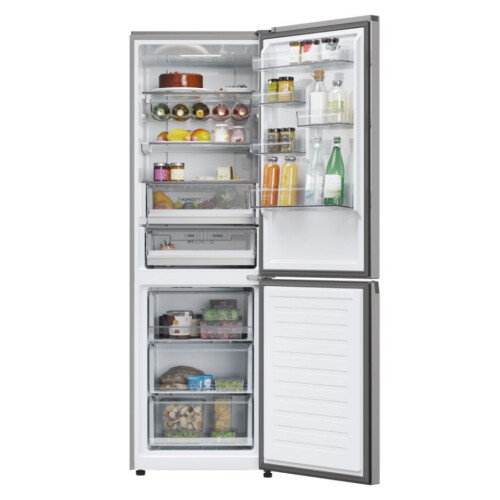 Haier 2d60serie5prohdpw5618cnpk - Koelvriescombinatie - 185 Cm - 352l - No Frost - Zilver | Nieuw (outlet)