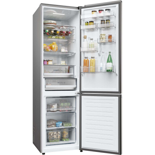 Haier Hdpw5620bnpd - Koelvriescombinatie - 205 Cm - 409l - No Frost - Dark Inox | Nieuw (outlet)