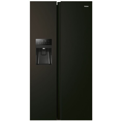 Haier HSR5918DIPB - Amerikaanse koelkast - Total No Frost - Zwart