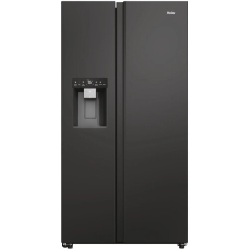 Haier HSW79F18DIPT - Amerikaanse Koelkast - 601 liter - Zwart Tweedehands