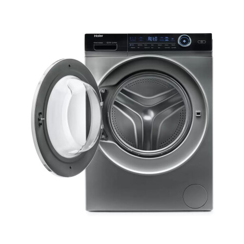 Haier Hw100-b14979s8u1 - Wasmachine - 10 Kg - 1400 Tpm - Koolborstelloze Motor & Stoomfunctie - Energieklasse A - Grijs | Nieuw (outlet)