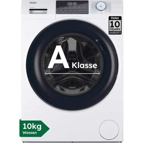 Haier Hw100-bp14929a - Wasmachine - 10 Kg - 1400 Tpm - Stoomfunctie - Energieklasse A | Nieuw (outlet)