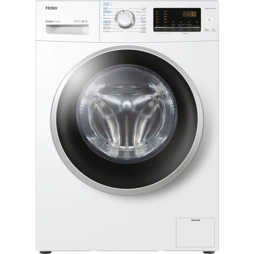 Haier HW80-BP1439N - Wasmachine - 8 kg - Stoomfunctie - Wit