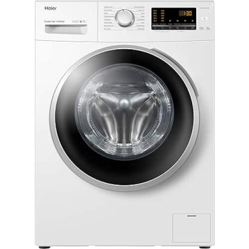 Haier HW80-BP1439N - Wasmachine 8kg 1400t - Stoomwassen - Wit Tweedehands