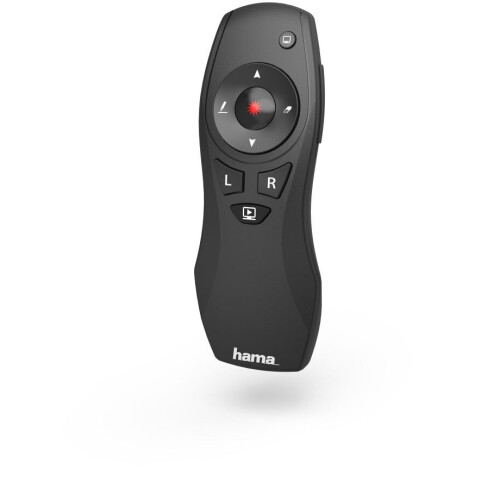 Hama 00139916 - 2,4-GHz-RF-presenter - Rode laserpointer met air-muis-functie - Zwart