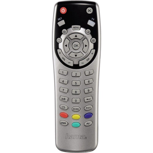 Hama 1in1 - Universele afstandsbediening - Werkt op accu en batterijen - Zilver Tweedehands