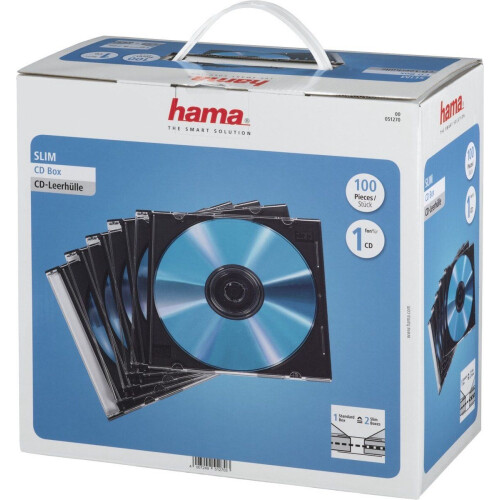 Hama 51270 - CD Hoesjes - 100 stuks - Zwart