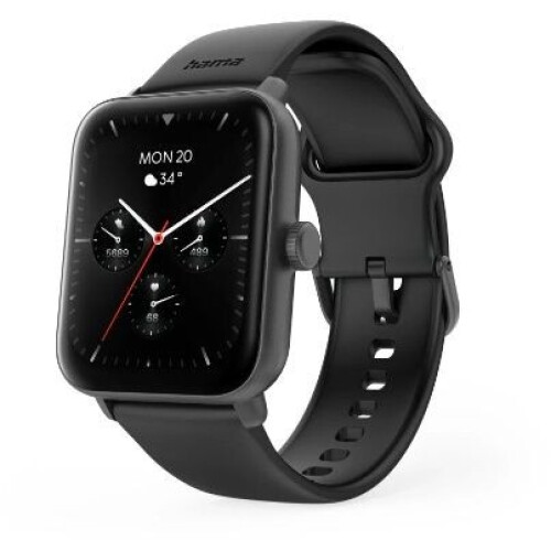Hama 6010 - Smartwatch - Waterdicht IP68 - Zwart