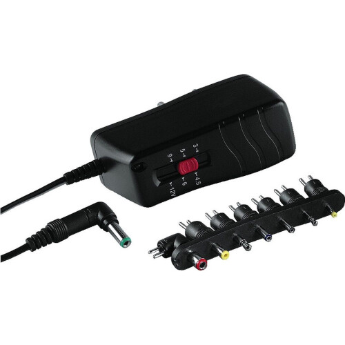 Hama Electronic 1.0 - Universele Schakeladapter - 1000 mA/max. 12 W - Zwart