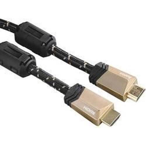 Hama HDMI kabel Premium - 1.5 meter - High Speed 18 Gbit/s - 4K/UltraHD - tan