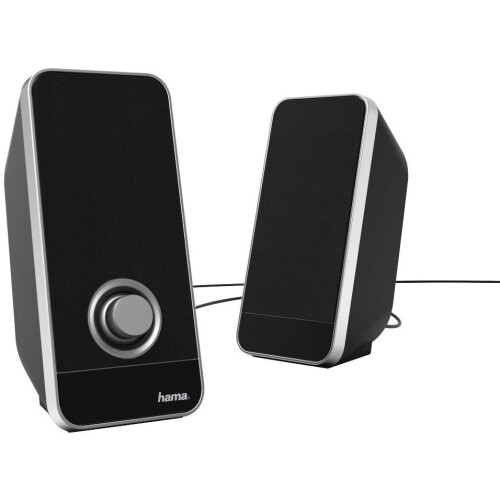 Hama Sonic LS-206 - 2.0-luidsprekers - 6W RMS - Zilver/Zwart Tweedehands