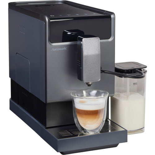 Hanseatic HACM121470ST - Volautomatische koffiemachine - 19 Bar - Zilver/zwart