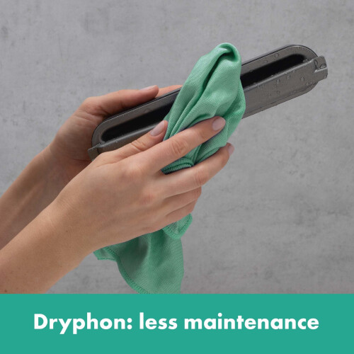 Hansgrohe RainDrain Match - Douchegoot met rvs rooster 900, in hoogte verstelbaar frame, mat zwart 56040670 Tweedehands