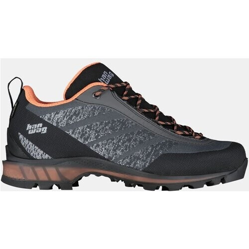 Hanwag Ferrata Light Low Gore-Tex Bergschoen Dames Donkergrijs/Zalmroze Tweedehands