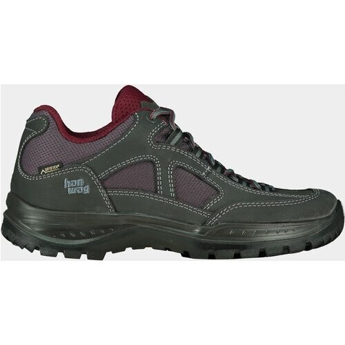 Hanwag Gritstone II Lady GTX Wandelschoenen Dames Donkergrijs/Donkerrood Tweedehands