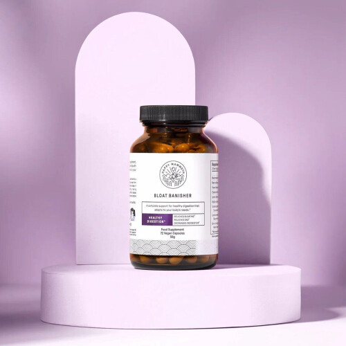 Happy Mammoth - Bloat Banisher - Supplement voor gezonde spijsvertering (90 capsules)