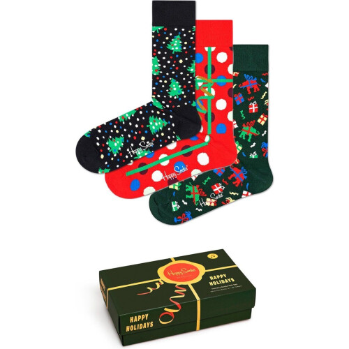 Happy Socks 3P Holiday Socks Giftbox - Maat 36-40 - Multi (3-pack) Tweedehands
