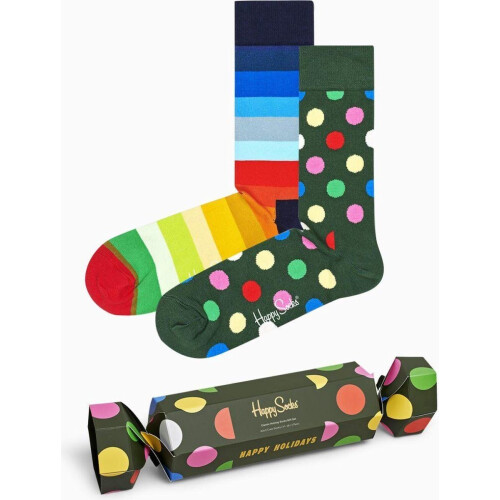 Happy Socks Giftbox - 2P Classic Holiday Sokken - Multi (2 stuks) Tweedehands