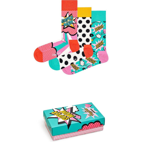 Happy Socks Giftbox - 3 paar sokken - Maat 36-40 - Multi (3 stuks) Tweedehands