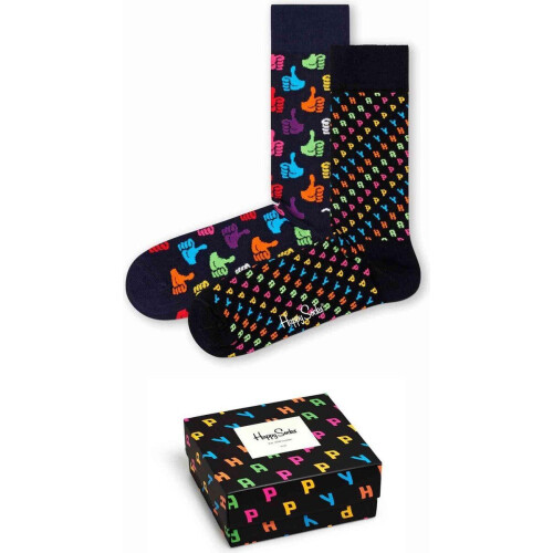 Happy Socks Happy Giftbox - Maat 36-40 - Duim-omhoogontwerp - Vrolijk ontwerp