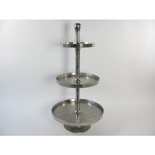 HD Collection - Etagere Aluminium - 3 niveaus - 100 cm - Grijs Tweedehands