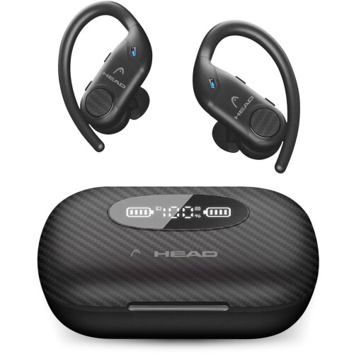 HEAD HDTW03 hoofdtelefoon/headset Draadloos oorhaak Gesprekken/Muziek/Sport/Elke dag Bluetooth Zwart