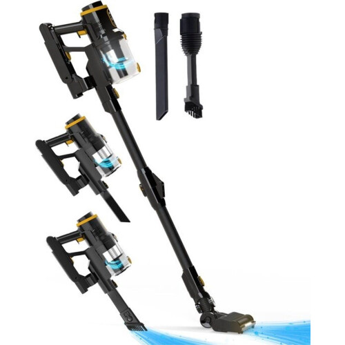 Heevey steelstofzuiger draadloos - Zonder zak - 60 min gebruikstijd - Vacuum cleaner - Snoerloze stofzuiger - Kruimeldief - 220W - 150 airwatts - Met Tweedehands