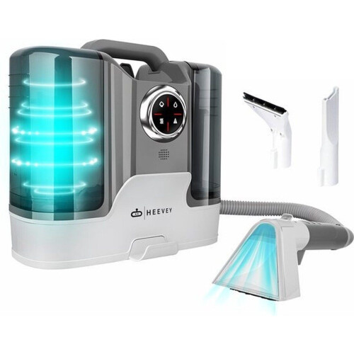 Heevey Tapijtreiniger - Vlekkenreiniger - 100° stoomfunctie - 1800ML watertank